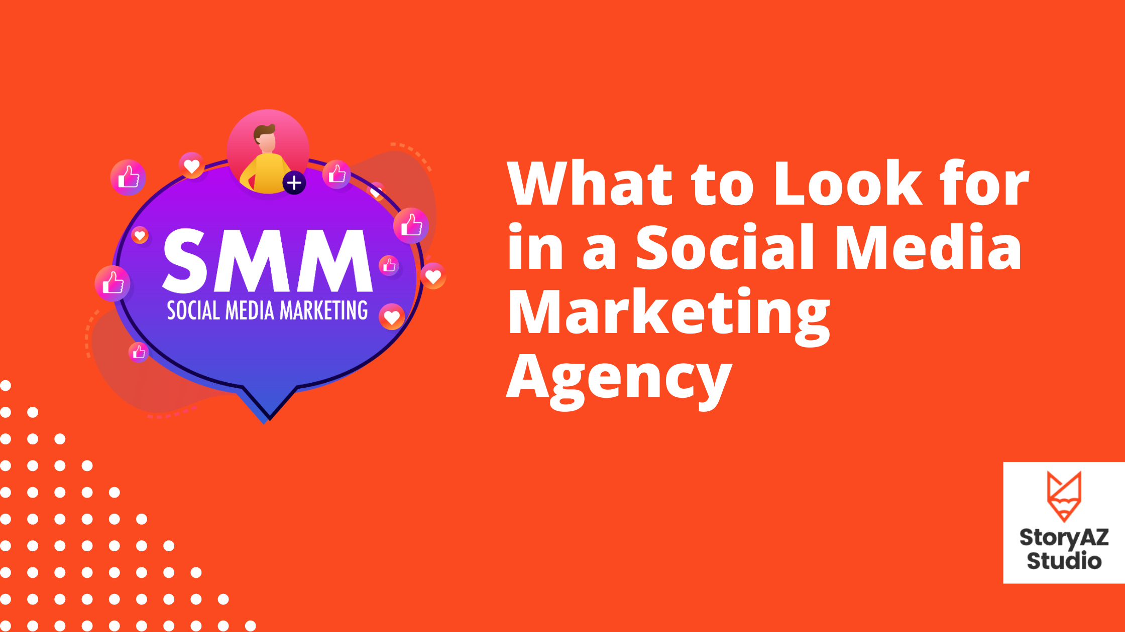 Blog banner for article on finding a social media marketing agency
